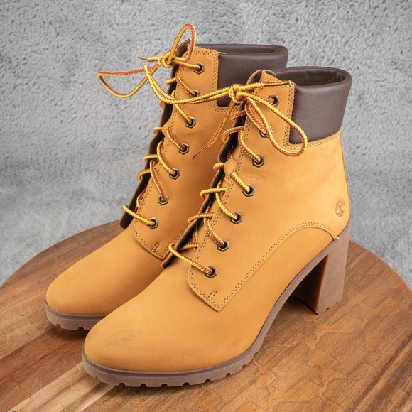 Women's Timberland Allington Mid Lace-Up Boot. Size 9 A1HLS A6334 Brown Leather - Picture 3 of 7